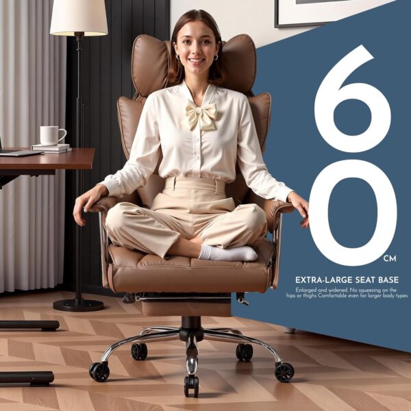 817cSJ-eMUL._AC_SL1500_.jpg Efomao Desk Office Chair, Big and Tall PU Leather Ergonomic Office Chair