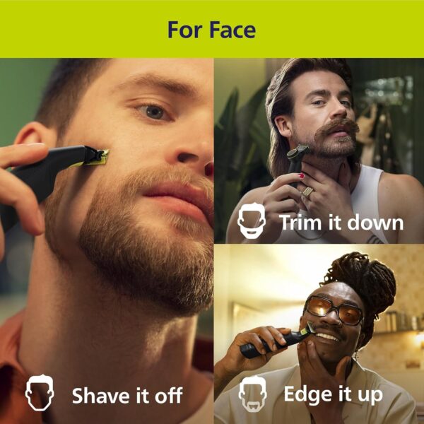 817k-MWxkpL._AC_SL1500_.jpg Philips OneBlade Pro 360 Face & Body Electric Beard Trimmer, Shaver and Bodygroomer With 360 Blades