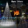 Joomer Christmas Tree Lights Topper Star Height 12.7ft 568 LED White
