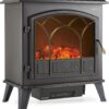 81BRRkO2zbL._AC_SL1500_.jpg VonHaus Electric Log Burner 1850W – 2 Heat Settings – Black