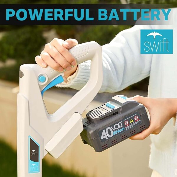 81Bw53Mm9yL._AC_SL1500_.jpg swift 40V 22cm Cordless Brushless Lawnmower for Small Garden