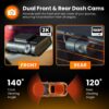 Road Angel Halo Pro 2K 1440p Dual Dash-Camera