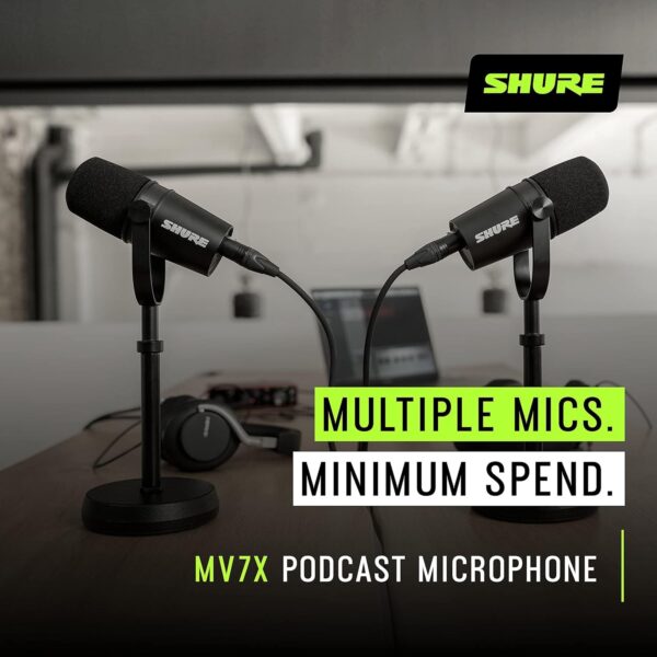 81D-EzA8R-L._AC_SL1500_.jpg Shure MV7X Microphone - XLR Only Pro Quality Dynamic Mic for Podcasting & Vocal Recording