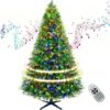 81DZTHBlOiL._AC_SL1500_.jpg 360° Rotating Prelit Christmas Tree 7ft - Musical Artificial Christmas Tree with Remote Control