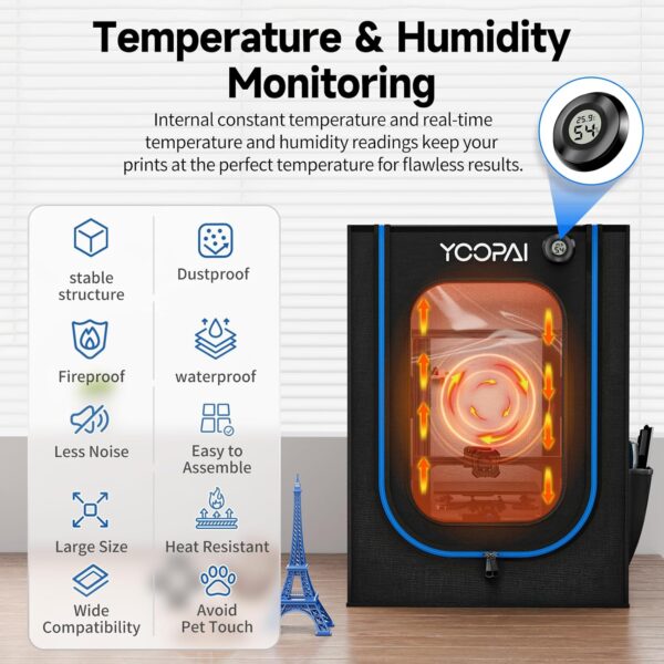 81Duaft2yjL._AC_SL1500_.jpg 3D Printer Enclosure with Ventilation Kit, LED Light,Thermo-Hygrometer