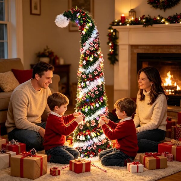 5 Ft Pop Up Christmas Tree with 16.5 Ft String Lights