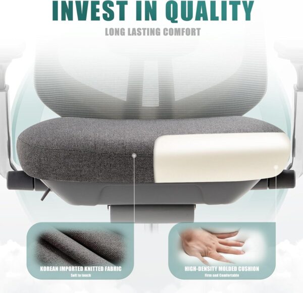 81HJfZAeodL._AC_SL1500_.jpg COLAMY Ergonomic Mesh Office Chair, High Back Computer Executive Desk Chair with Adjustable Headrest and 4D Arms