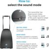 81HOpSKQucL._AC_.jpg Sennheiser RS 120-W On-Ear Wireless Headphones for Crystal-clear TV Listening with 3 Sound Modes, Lightweight Design, Easy Volume Control, 60 m Range and Convenient Transmitter/Charger Combo - Black