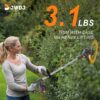 81IfzWVRi9L._AC_SL1500_.jpg Cordless Strimmer 21V Li-ion Batteries Metal Blade Strimmer grass trimmers With Fast Charger 20 different types of blades for Garden Clearing Weeds Flower Trees (BLACK)