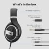 81IjgtNbRyL._AC_SL1500_.jpg Sennheiser HD 599 SE Open-Back, Wired Over Ear Headphones, Premium Design, Natural Balanced Audio, Comfortable Fit for Music, Gaming, School, Work, Black