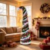 5 Ft Pop Up Christmas Tree with 16.5 Ft String Lights