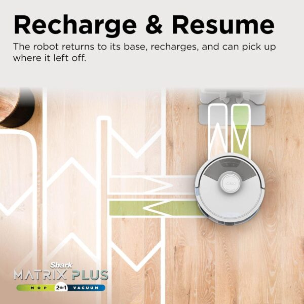 81OlFzJfdML._AC_SL1500_.jpg Shark Matrix Plus 2-in-1 Robot Vacuum and Mop with Selfcharging Base, White