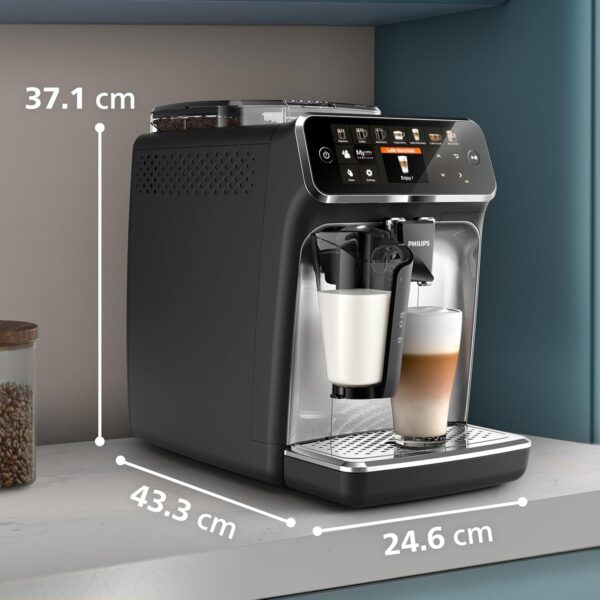 81P3xm8mWL._AC_SL1500_.jpg PHILIPS 5400 Series Bean to Cup Coffee Machine, LatteGo, 12 Drinks OneTouch