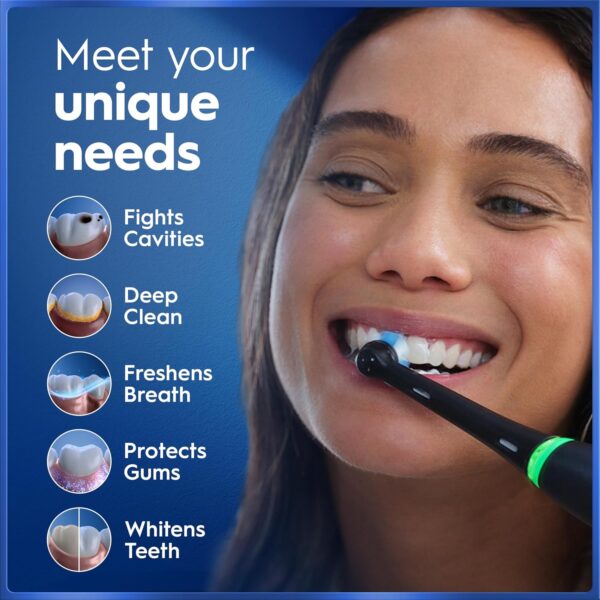81PNa4NsU7L._AC_SL1500_-1.jpg Oral-B iO5 Electric Toothbrush, Matt Black, with Travel Case and Toothpaste