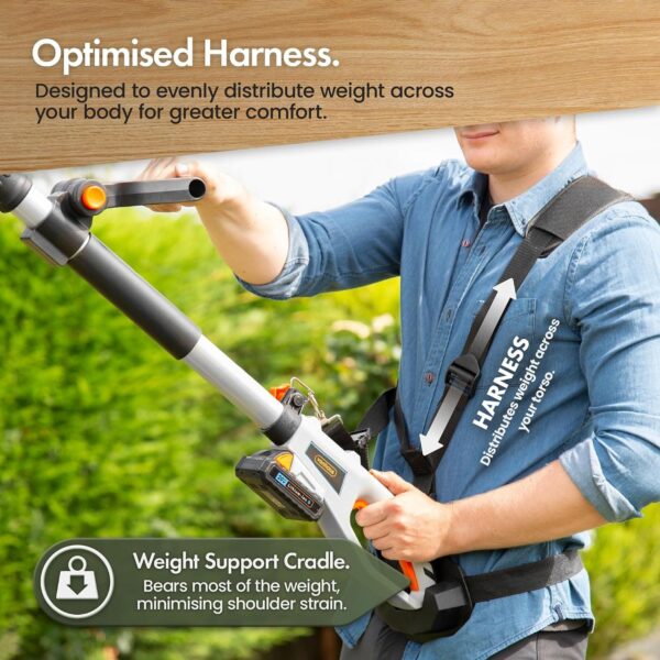 81Pag23GpML._AC_SL1500_.jpg VonHaus Pole Hedge Trimmer Cordless 20V – x2 Batteries & Charger, G-Series
