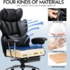 81RlIyWQQeL._AC_SL1500_.jpg Efomao Desk Office Chair, Big and Tall PU Leather Ergonomic Office Chair