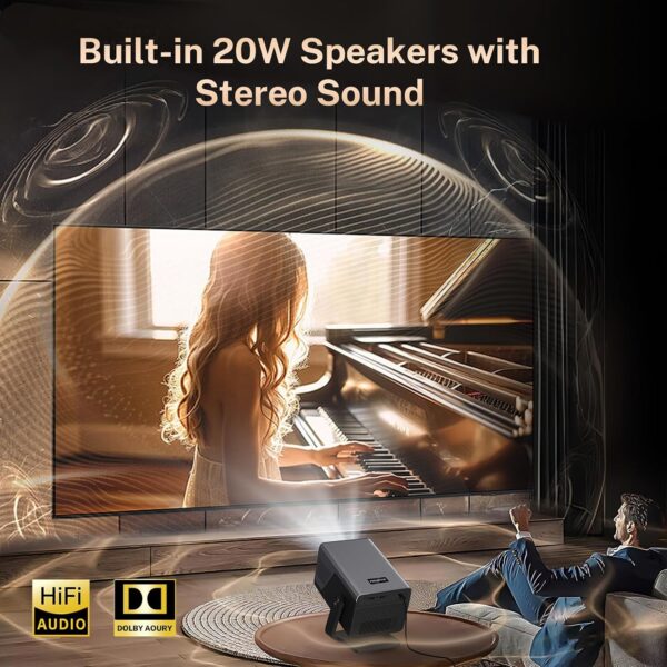 X7 Smart Projector 4K Support Native