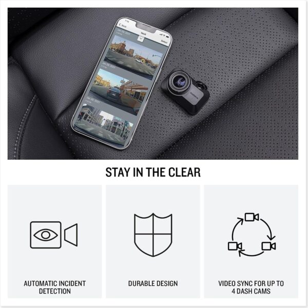 Garmin Dash Cam Mini 3, ultracompact Dash Cam