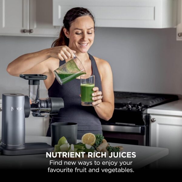Ninja Cold Press Juicer Machine with Jug & Pulp Container