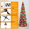 81Y6G3nPXL._AC_SL1500_.jpg 5 Ft Pop Up Christmas Tree with 16.5 Ft String Lights