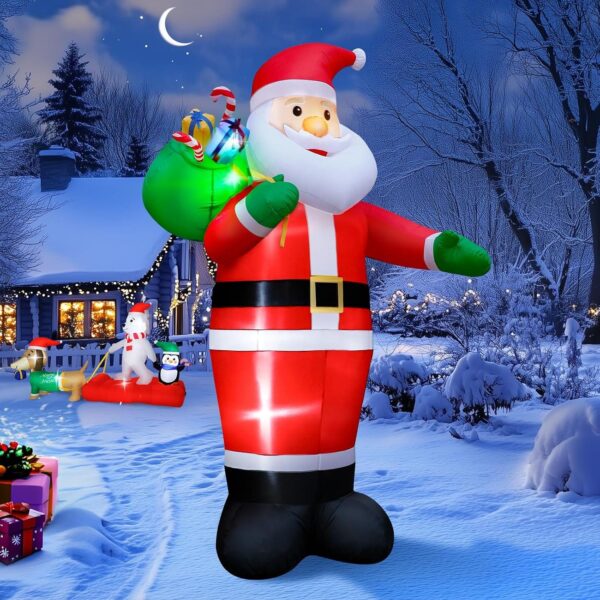 81YwLGVFZKL._AC_SL1500_.jpg 14FT Christmas Inflatable Santa Claus Outdoor Decorations