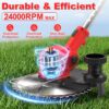 81ZSWmsqjaL._AC_SL1500_.jpg Cordless Strimmer 21V with 2×2000mAh Battery & Charger,Grass Trimmer Cordless with 14 Blades Cutting System