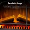 81axLyKB7L._AC_SL1500_.jpg Dimplex Club Optiflame Electric Stove, Black Freestanding Electric Fire with Artificial Logs