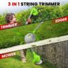 81drdr6DesL._AC_SL1500_.jpg Cordless Garden Strimmers,Electric Cordless 21v Grass Strimmer with 2 X 2000mAh Battery
