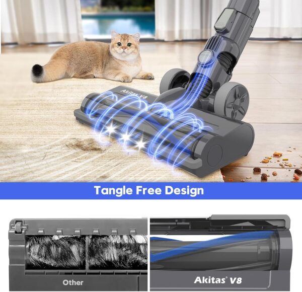 81eFIiQCULL._AC_SL1500_.jpg Akitas V8 3-in-1 Cordless Hoover Vacuum Cleaner Handheld & Upright Lightweight 22.2 V 150 W