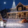Joomer Christmas Tree Lights Topper Star Height 12.7ft 568 LED White