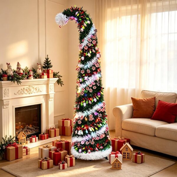 5 Ft Pop Up Christmas Tree with 16.5 Ft String Lights