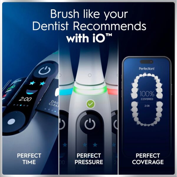 81l9gQ7uDvL._AC_SL1500_.jpg Oral-B iO6 Electric Toothbrush, Grey, with Travel Case and Spare Head