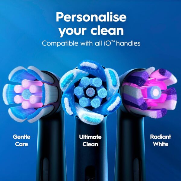 81lIE-4EjkL._AC_SL1500_.jpg Oral-B iO2 Duo Electric Toothbrushes, 2 Handles, Night Black and Calm Pink