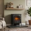 81lbdD7ohL._AC_SL1500_.jpg Dimplex Club Optiflame Electric Stove, Black Freestanding Electric Fire with Artificial Logs