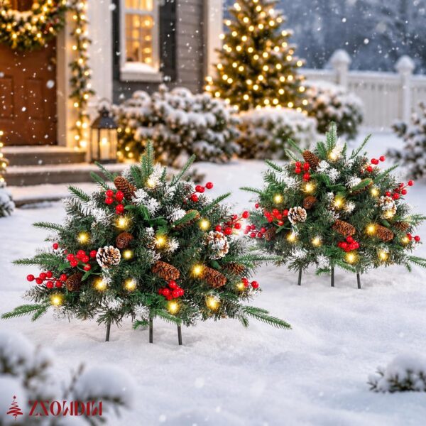 81lgNajq5L._AC_SL1500_.jpg 2-Pack Prelit Christmas Pot Inserts with Pinecones & Berries