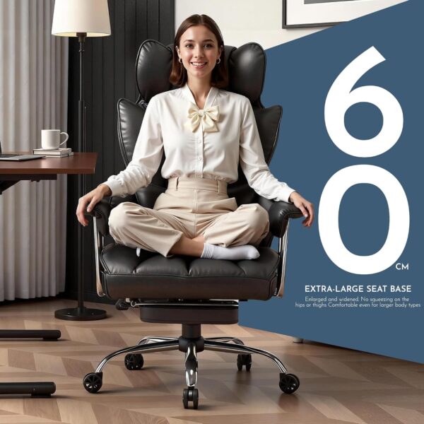 81lk88vyscL._AC_SL1500_.jpg Efomao Desk Office Chair, Big and Tall PU Leather Ergonomic Office Chair