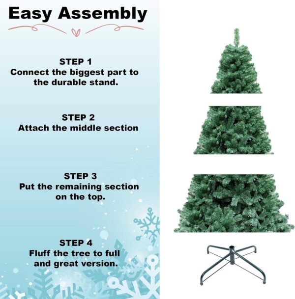 81n3vk-VxML._AC_SL1500_.jpg SHATCHI 6ft/1.8m Alaskan Pine Green Artificial Christmas Tree Bushy 550 Tips Xmas Home Decorationations Decorations