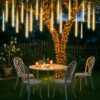 Fairy Lights Mains Powered 24 Tube Meteor Shower Christmas Lights, Warm [Energy Class F]