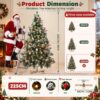 81oxpOnZgJL._AC_SL1500_.jpg 7.5ft/225cm PVC Snow Flocked Artificial Christmas Tree with Light