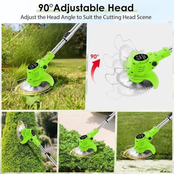 81pwkSriUvL._AC_SL1500_.jpg Cordless Garden Strimmers,Electric Cordless 21v Grass Strimmer with 2 X 2000mAh Battery