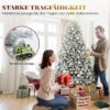 81qPtivcIGL._AC_SL1500_.jpg YITAHOME Christmas Tree 6ft, Full Snow Flocked Artificial Tree with Foldable Metal Stand & Metal Frame