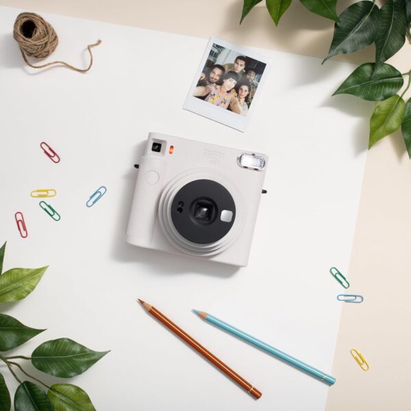 Instax SQUARE SQ1 Instant Camera, Chalk White