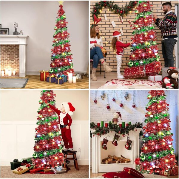 81riIo19zqL._AC_SL1500_.jpg 5 Ft Pop Up Christmas Tree with 16.5 Ft String Lights