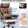 81rlatHOMYL._AC_SL1500_.jpg Efomao Desk Office Chair, Big and Tall PU Leather Ergonomic Office Chair