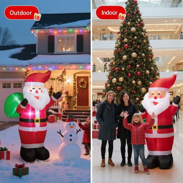 81sELvp4gSL._AC_SL1500_.jpg 6FT Christmas Inflatable Santa Outdoor Decoration with LED Lights