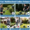 81tV8f8Q6AL._AC_SL1500_.jpg Cordless Strimmer, Garden Strimmer Cordless with Weed Brush and 2 x 4.0Ah Battery
