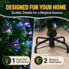 81tesGgY1FL._AC_SL1500_.jpg New Christmas Tree X-Mas Tree Fiber Optic Color Changing Multi Colour Led Lights With Star Free Standing Indoor Tree Lights XMAS Gift (7 FT)