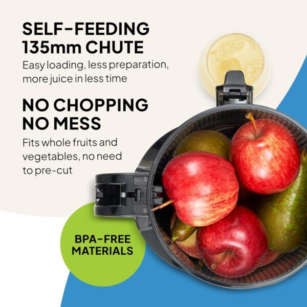 81tlcdgSmoL._AC_SL1500_.jpg Fridja f2500 Self-Feeding Juicer, 135mm Chute, Whole Fruit, 250W Cold Press