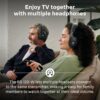 81uDY59UwwL._AC_.jpg Sennheiser RS 120-W On-Ear Wireless Headphones for Crystal-clear TV Listening with 3 Sound Modes, Lightweight Design, Easy Volume Control, 60 m Range and Convenient Transmitter/Charger Combo - Black