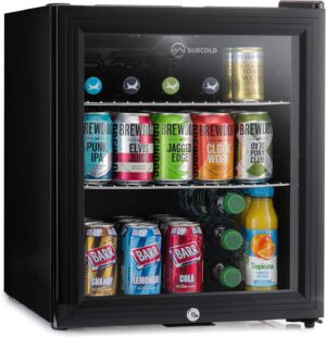 Subcold Super50 LED Beer Fridge  55 Cans | 3-18°C | Glass Door [Energy Class E]